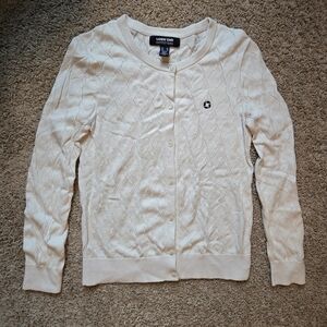 Chase - Lands' End Women's Cream Cardigan Sweater